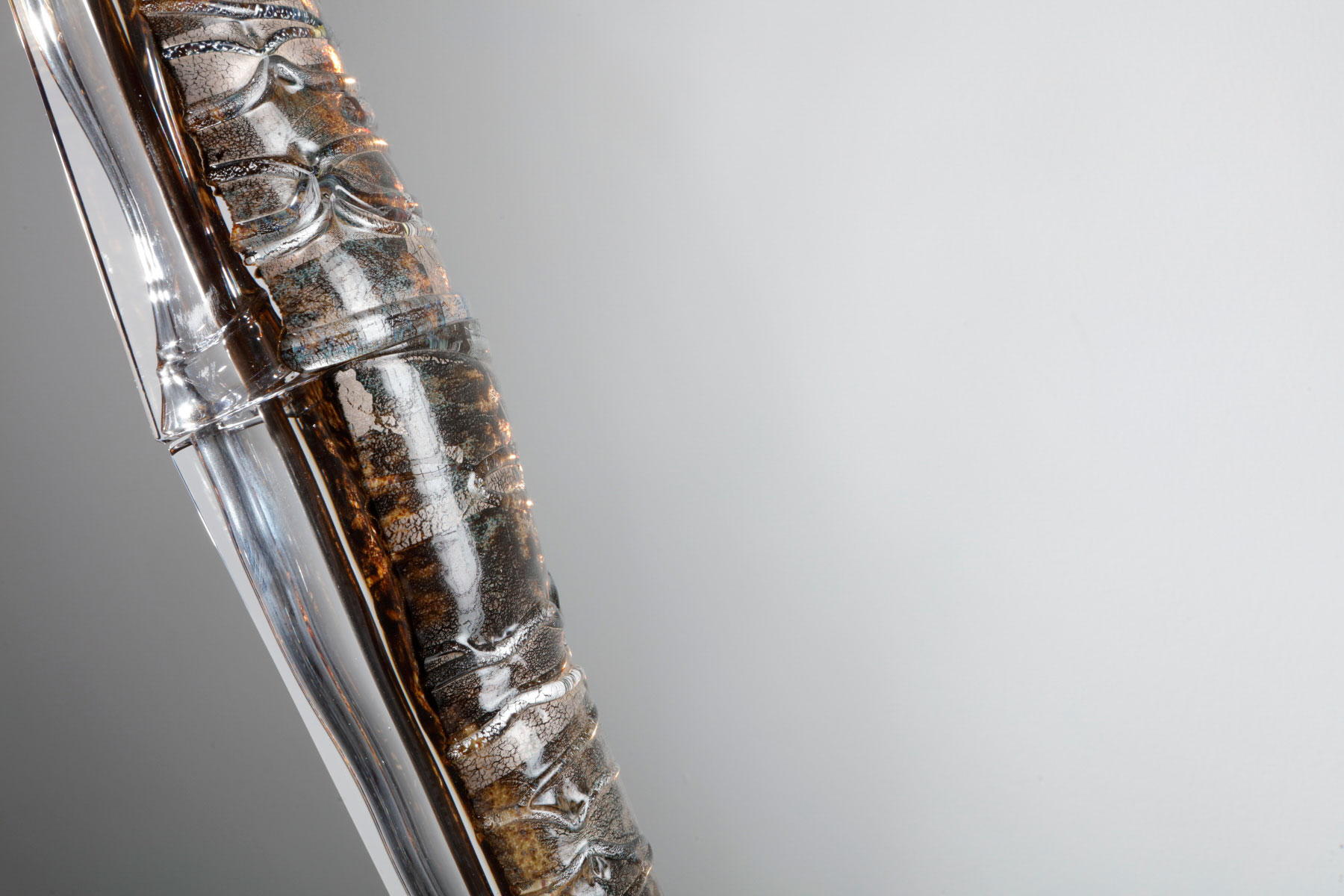 Birch Tower. Glass Sculpture. Photography Credit, Simon Bruntnell.