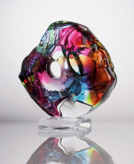Spectrum Melt. Glass Sculpture. Photography Credit, Nikki Williams.