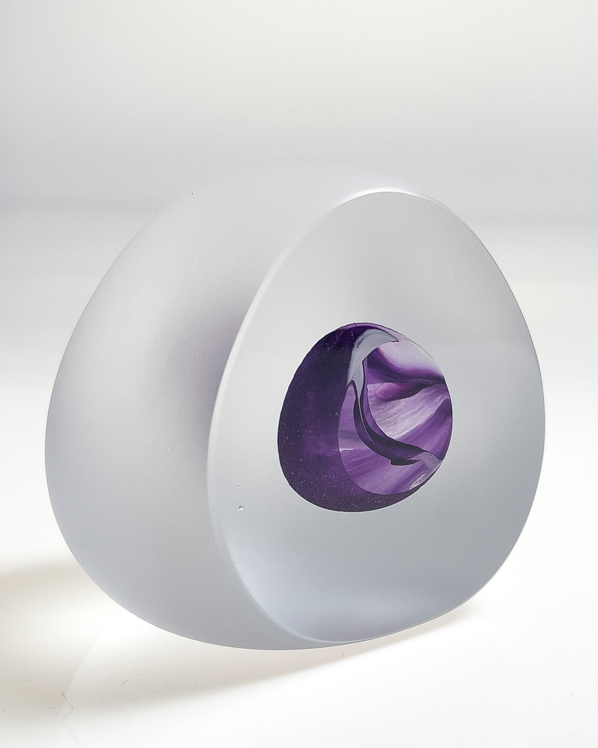 Triangular Object Purple & White